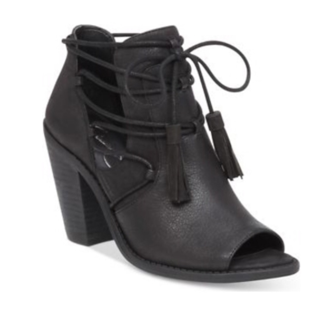 Jessica Simpson Ceri Tassel - Tie- Peep-Toe Bootie